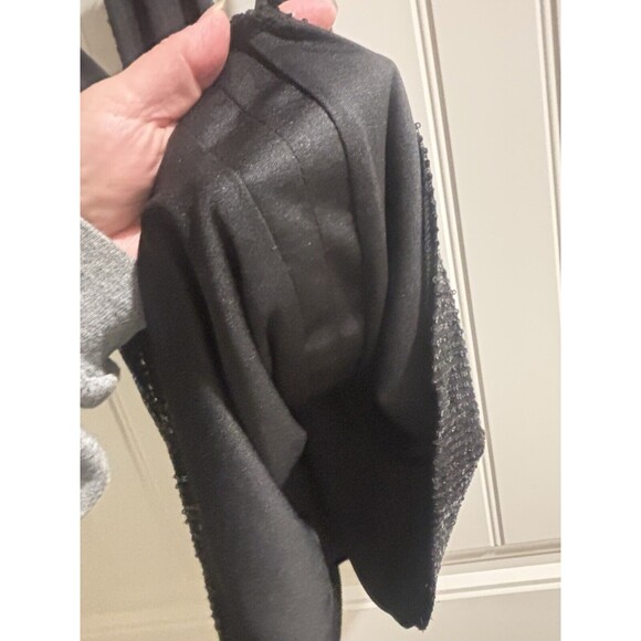 Women’s Black Sequin T-Back Spaghetti Strap Lined Top Measurements In Desc - Picture 3 of 5
